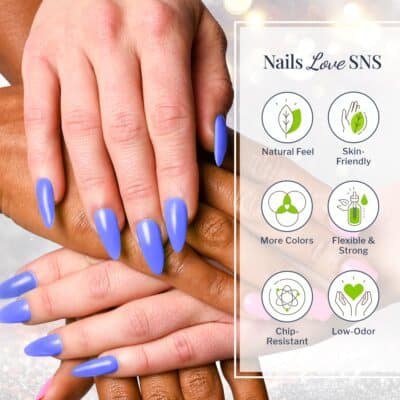 SNS Nail Dip Powder, Gelous Color Dipping Powder - Mozart (Black) - Long-Lasting Dip Nail Color Lasts 14 Days - Low-Odor & No UV Lamp Required - 1oz - Image 3