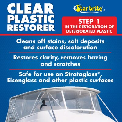 STAR BRITE Clear Plastic Restorer - Step 1 - Ultimate Solution for Restoring Shine & Clarity to Acrylic, Polycarbonate & Plastic Surfaces (087208) - Image 3