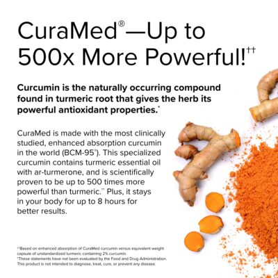 Terry Naturally CuraMed 750 mg Curcumin Complex - 30 Softgels - Superior Absorption BCM-95 - Non-GMO, Gluten Free, Halal - 30 Servings - Image 5