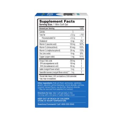 Ocuvite Eye Vitamin & Mineral Supplement, Contains Zinc, Vitamins C, E, Omega 3, Lutein, & Zeaxanthin, 90 Softgels (Packaging May Vary) - Image 6