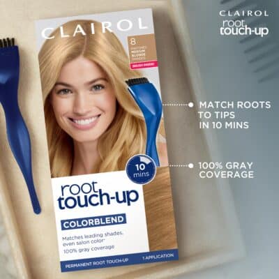 Clairol Root Touch-Up by Nice'n Easy Permanent Hair Dye, 8 Medium Blonde Hair Color, Pack of 1 - Image 7