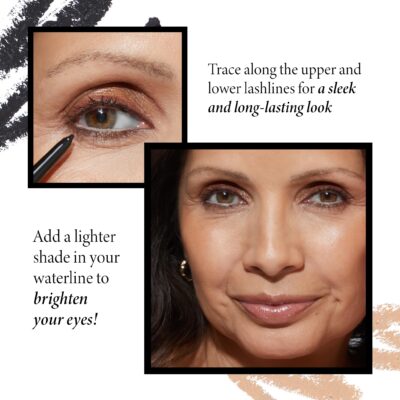 LAURA GELLER NEW YORK INKcredible Gel Eyeliner - Blackbird - Waterproof Smudge-proof Eyeliner Pencil - Built in Sharpener - Image 6