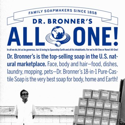 Dr. Bronner's - Pure-Castile Liquid Soap (Peppermint, 16 ounce) - Made with Organic Oils, 18-in-1 Uses: Face, Body, Hair, Laundry, Pets and Dishes, Concentrated, Vegan, Non-GMO - Image 7