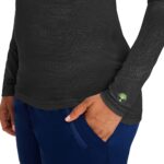 Healing Hands Women's Underscrub Soft Knit Melissa Longsleeve Scrub Tee with Breathable & Easy Care Fabric 5047, XS, Black - Image 4