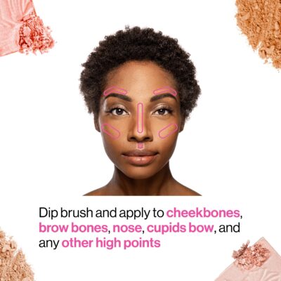 wet n wild MegaGlo Highlighting Powder, Highlighter Makeup, Shimmer Glow, Pink Rose Gold Blossom Glow - Image 5