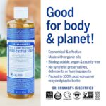 Dr. Bronner's - Pure-Castile Liquid Soap (Peppermint, 16 ounce) - Made with Organic Oils, 18-in-1 Uses: Face, Body, Hair, Laundry, Pets and Dishes, Concentrated, Vegan, Non-GMO - Image 5