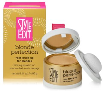 Style Edit Root Touch Up Powder for Medium Blonde Hair | Temporary Hair Color for Dark Rootsand Highlights | Root Concealer for Grays, Thinning Hair and Hairline | Mineral Infused Powder| 0.13 oz.