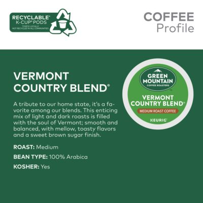Green Mountain Coffee, Vermont Country Blend, K-Cup Portion Pack for Keurig Brewers 24-Count (Packaging May Vary) - Image 6