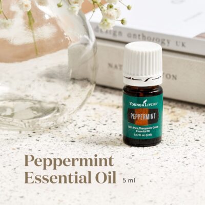 Young Living Peppermint Essential Oil 5ml | Ideal for Muscle Relaxation | Invigorating Mint Aroma | Cooling Sensation | Aromatherapy Diffuser at Home or After a Workout - Image 2