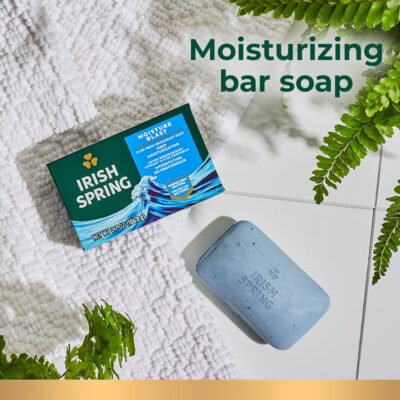 Irish Spring Moisture Blast Deodorant Bar Soap for Men, Feel Fresh All Day, 3.7 oz, 12 Pack - Image 7