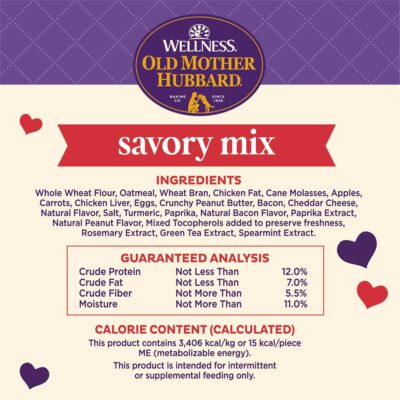 Old Mother Hubbard by Wellness Classic Savory Mix Natural Dog Treats, Crunchy Oven-Baked Biscuits, Ideal for Training, Mini Size, 20 ounce bag - Image 7