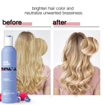 Milk_shake Silver Shine Purple Shampoo for Blonde Hair - Blonde Toner for Brassy Hair 100% SLES-Free, 10.1 Fl Oz - Image 6