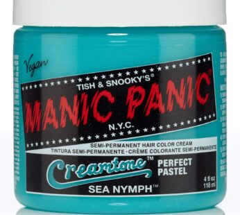 MANIC PANIC Sea Nymph Hair Dye – Creamtone Perfect Pastel – Semi Permanent Hair Color – Pastel Mint Green with Yellow Undertones – Vegan, PPD & Ammonia Free – For Coloring Hair on Women & Men