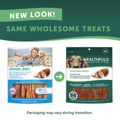 Healthfuls Chicken Jerky Dog Treats with Glucosamine & Chondroitin, 16oz - Image 3