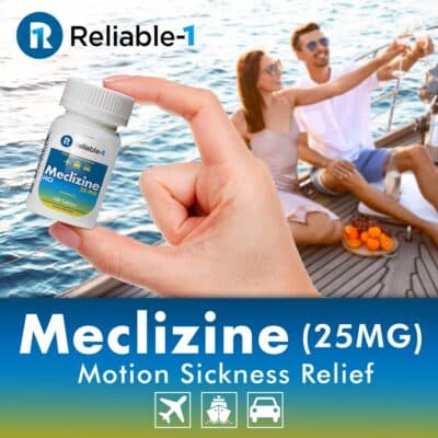 Reliable-1 Laboratories Meclizine HCL 25mg 100 Tablets (1 Bottle) - Image 2