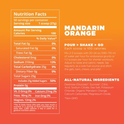 Tailwind Nutrition Endurance Fuel, Electrolyte & Hydration Sports Drink Mix Powder, Gluten-Free, Vegan, Mandarin Orange, 30 Servings - Image 5