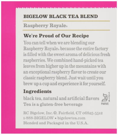 Bigelow Tea Raspberry Tea, 20 ct - Image 2