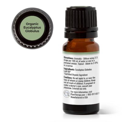 Plant Therapy Organic Eucalyptus Globulus Essential Oil 100% Pure, USDA Certified Organic, Undiluted, Natural Aromatherapy, Therapeutic Grade 10 mL (1/3 oz) - Image 7
