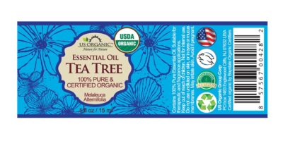 US Organic 100% Pure Tea Tree Essential Oil, Steam Distilled, USDA Certified Organic, for Hair, Skin, Scalp, Foot, Toenails, and More. Sourced from South Africa, Undiluted, Non-GMO (15 ml) - Image 2