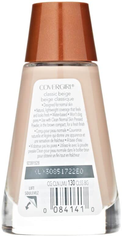 COVERGIRL Clean Liquid Makeup, Classic Beige (N) 130, 1.0-Ounce Bottles (Pack of 2) - Image 2