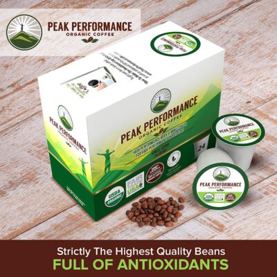 Peak Performance Organic Coffee Pods - High Altitude Organic Coffee. For High Performance Individuals. Fair Trade, Low Acid, Organic Beans Medium Roast. Single Serve 24 Coffee Pods, Cups - Image 7