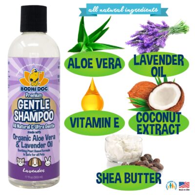Bodhi Dog Premium Gentle Shampoo | Soothing & Ultra Gentle Puppy Shampoo | Aloe Vera and Lavender Oil | Natural Moisturizing Pet Wash for Puppies, Dogs and Cats (17 Fl Oz) - Image 4