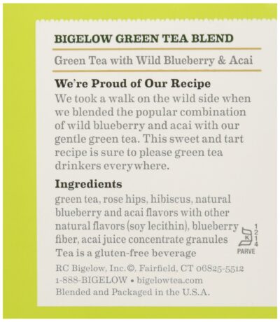 Bigelow Tea Green Tea with Blueberry, 20 ct - Image 2