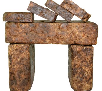 Raw African Black Soap 1 lb. Bar From Ghana 100% Pure Natural Acne Treatment, Aids Eczema & Psoriasis Therapy, Dry Skin, Scar Removal, Pimples and Blackhead, Face Scrub & Body Wash