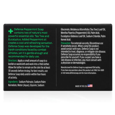 Defense Soap 5pk All Natural Peppermint Bar Soap for Men | Made by Wrestlers with Tea Tree Oil & Eucalyptus Oil to Promote Healthy Skin - Image 7