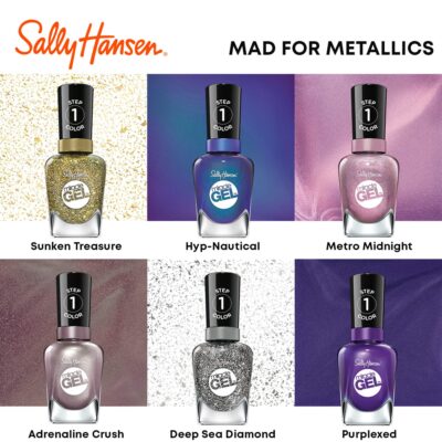 Sally Hansen Miracle Gel Nail Polish, Shade Game of Chromes 149 (Packaging May Vary) - Image 5