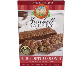 Sunbelt Bakery Fudge Dipped Coconut Chewy Granola Bars, 50-1.0 OZ Bars (5 Boxes)
