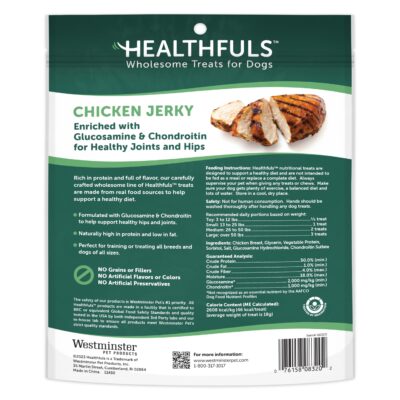 Healthfuls Chicken Jerky Dog Treats with Glucosamine & Chondroitin, 16oz - Image 2