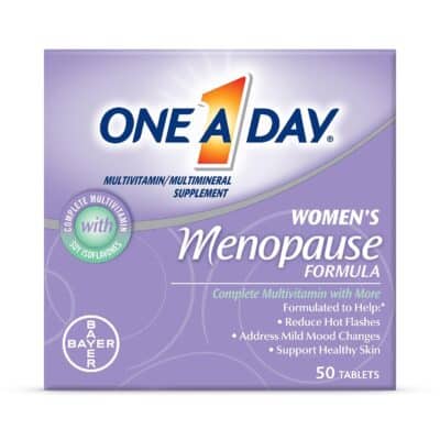 One A Day Women's Menopause Multivitamin with Vitamin A, Vitamin C, Vitamin D, Vitamin E and Zinc for Immune Health Support, Tablet