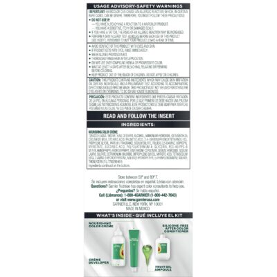 Garnier Hair Color Nutrisse Ultra Color Nourishing Creme, BL21 Reflective Blue Black (Blackberry Mojito) Permanent Hair Dye, 1 Count (Packaging May Vary) - Image 7