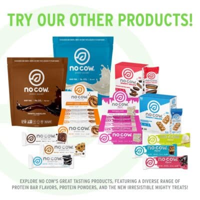 No Cow High Protein Bars, Chocolate Fudge Brownie - Healthy Snacks, 20g Vegan Protein, High Fiber, Low Sugar, Keto Friendly, Dairy & Gluten Free (12 Count) - Image 6