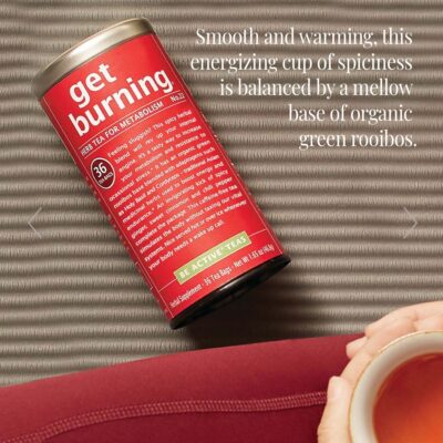 The Republic of Tea Be Active Green Rooibos Tea Get Burning - Herb Tea For Metabolism, 250 Tea Bags - Image 4