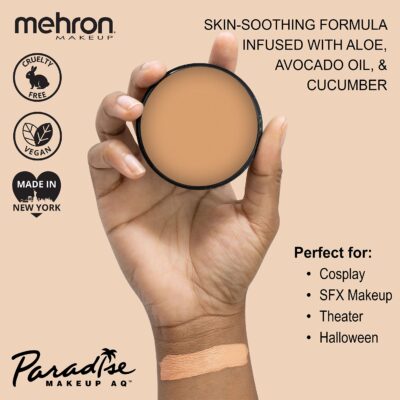 Mehron Makeup Paradise Makeup AQ Pro Size | Stage & Screen, Face & Body Painting, Special FX, Beauty, Cosplay, and Halloween | Water Activated Face Paint & Body Paint 1.4 oz (40 g) (Felou) - Image 2