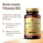 Solgar Methylcobalamin Vitamin B12 5000 mcg Nuggets - Supports Energy, Active B12 Form, Non-GMO, Vegan, Gluten & Dairy Free - 60 Count - Image 3