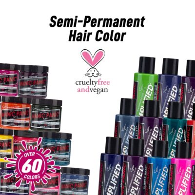 MANIC PANIC Pillarbox Red Hair Color - Amplified - Semi Permanent Hair Dye - Deep True Red Color - For Dark & Light Hair - Vegan, PPD & Ammonia-Free - For Coloring Hair with Men & Women - Image 8