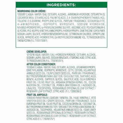 Garnier Nutrisse Nourishing Color Creme, 22 - Intense Blue Black, Permanent Hair Dye, Nourishing Hair Color with Avocado, Olive and Shea Oils, Box (Packaging May Vary) - Image 6