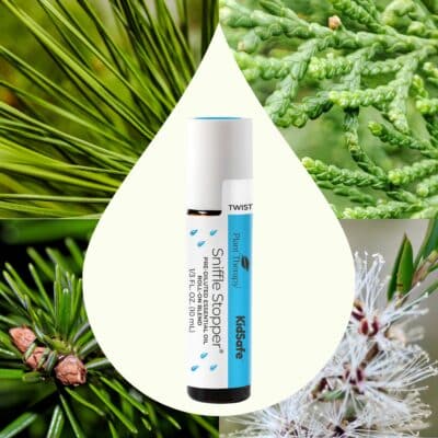 Plant Therapy KidSafe Sniffle Stopper Essential Oil Blend Pre-Diluted Roll-On 10 mL (1/3 oz) Respiratory Support Blend 100% Pure, Natural Aromatherapy, Therapeutic Grade - Image 3