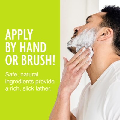 Pacific Shaving Company Natural Shaving Cream - Shea Butter + Vitamin E Shave Cream for Hydrated Sensitive Skin - Clean Formula for a Smooth, Anti-Redness + Irritation-Free Shave Cream (3.4 Oz) - Image 5