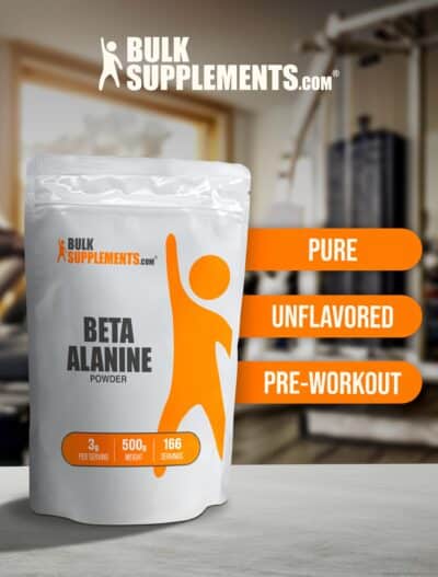 BulkSupplements.com Beta Alanine Powder - Beta Alanine Supplement, Beta Alanine Pre Workout, Beta Alanine 3000mg - Unflavored & Gluten Free, 3g per Serving, 500g (1.1 lbs) (Pack of 1) - Image 5