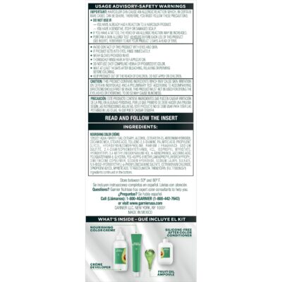 Garnier Hair Color Nutrisse Ultra Color Nourishing Creme, BL11 Jet Blue Black (Black Currant) Permanent Hair Dye, 1 Count (Packaging May Vary) - Image 7