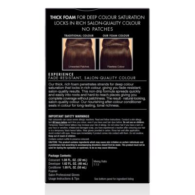 John Frieda Brown Permanent Precision Hair color Foam Hair Color Kit, Brown Hair Dye, 4BG Dark Chocolate Brown Hair Color, 1 Application - Image 7