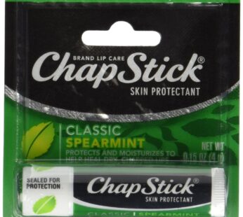 ChapStick Skin Protectant, Classic Spearmint 0.15 oz (Pack of 12)