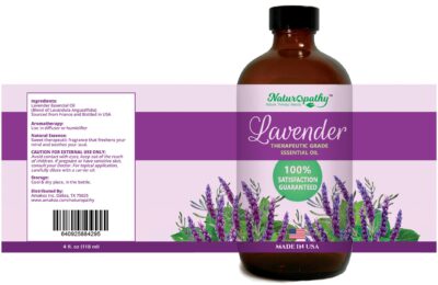 Naturopathy Lavender Essential Oil, 100% Natural Therapeutic Grade, Premium Quality Lavender Oil, 4 fl. Oz - Perfect for Aromatherapy and Relaxation - Image 3