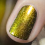ILNP Highline - Pale Gold, Pinkish Bronze, Light Green Ultra Chrome Color Shifting Nail Polish - Image 5