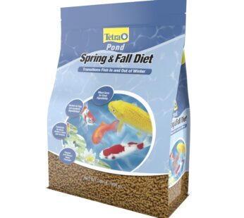 TetraPond Spring And Fall Diet 3.08 Pounds, Pond Fish Food, For Goldfish And Koi (16469), 3 lb, 7 L