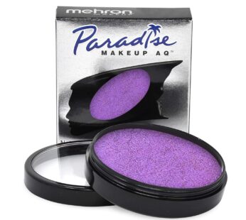 Mehron Makeup Paradise Makeup AQ Pro Size | Stage & Screen, Face & Body Painting, Special FX, Beauty, Cosplay, and Halloween | Water Activated Face Paint & Body Paint 1.4 oz (40 g) (Metallic Purple)